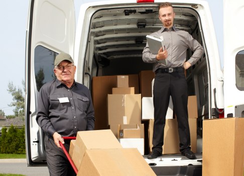 Van ready for a residential or commercial move in Tooting