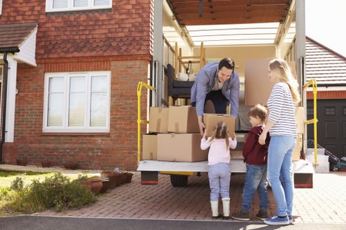 Spacious removal van used for house and office relocations in Tooting