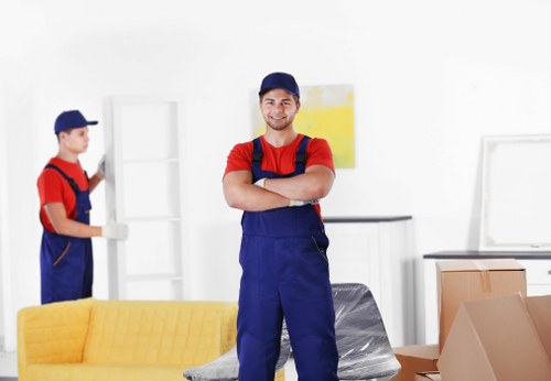Professional removals team planning a move in Tooting