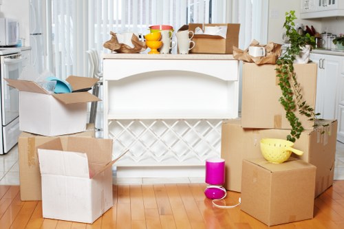 Example moving job near busy Tooting streets and apartment blocks