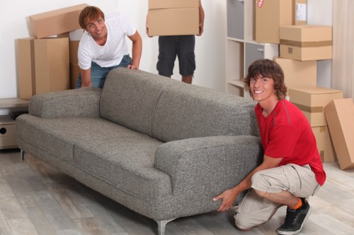 Checklist and packing materials for a move in Tooting
