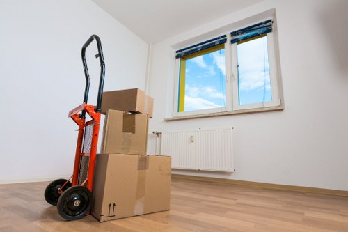 Local furniture moving service navigating Tooting streets with household items